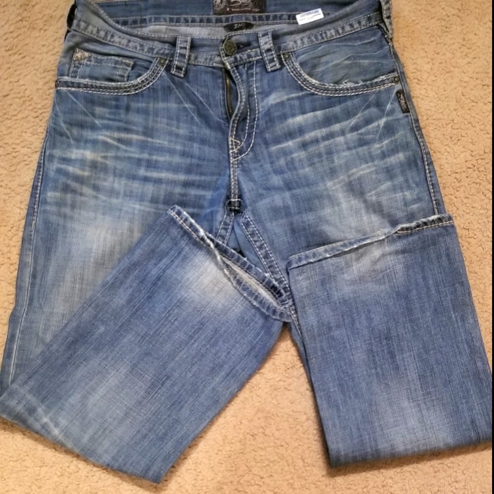 Silver zac flap pocket jeans